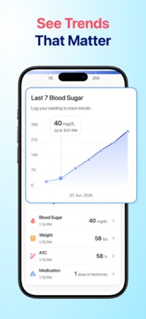 Glucera: Blood Sugar Tracker — App Store screenshot 2