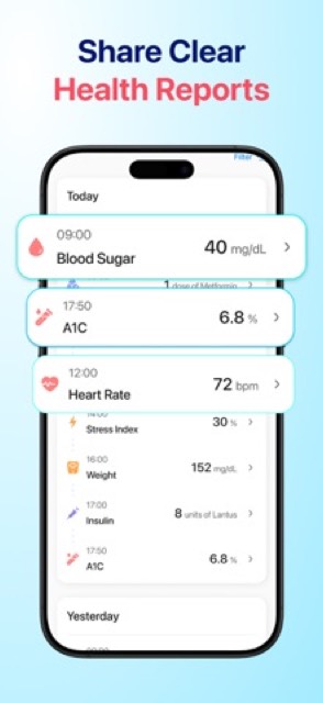 Glucera: Blood Sugar Tracker — App Store screenshot 5